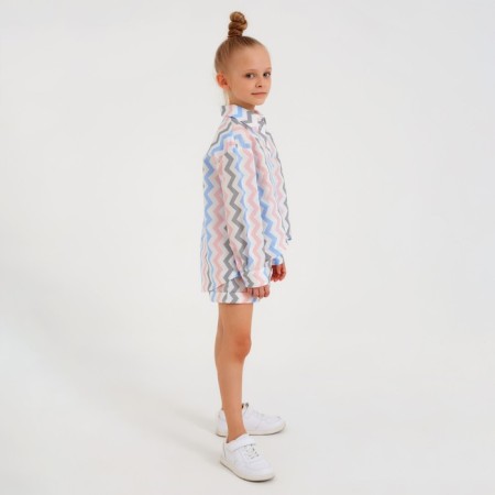 Шорты для девочки MINAKU: Cotton Collection цвет белый, рост 110-1