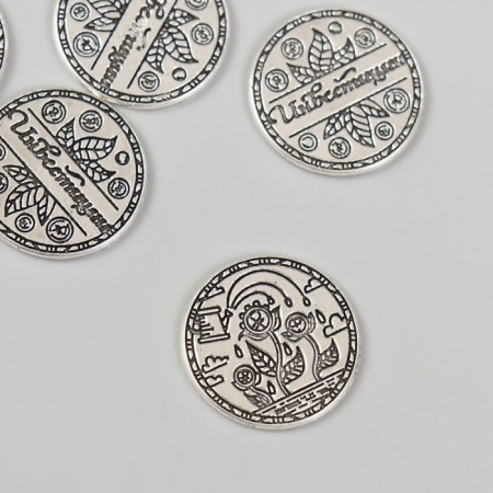 Souvenir wallet metal "Investments" 2x2 cm-1