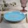 Porcelain dining Porcelain Wilmax Scratch, D = 22.5 cm, blue color