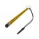 Luazon stylus, "drop", for a tablet and phone, 6 cm, heat, with a mount, yellow