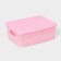 Storage container with a lid "openwork", plastic, 35 × 27 × 12 cm, color mix