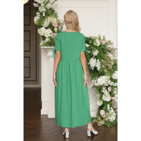 Women's dress, size 48, green color-10