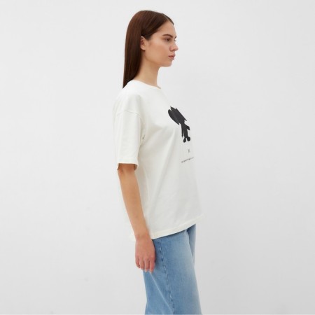 T-shirt KAFTAN Cheburashka size 44-46, white-3