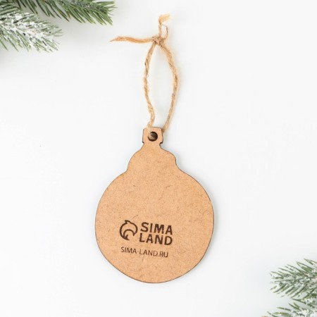Christmas tree decoration "Clock", 6.8 x 9 cm-4