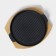 The cast -iron pan on the wooden stand “Circle. Grill ", 27.3 × 24 cm, black color