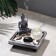 Garden of Stones with a stand for incense "Dream", 12.5x12.5x13cm, concrete