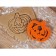 Pumpkin cookies, cutting, stamp, 9.5 × 8.5 × 1 cm, orange color