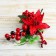 Decor "Winter Magic" Berry Flower, 23 cm