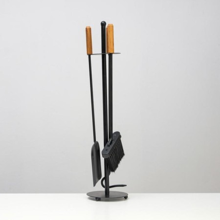 Fireplace set 63.5cm: brush, scoop, poker