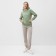 Women's sweatshirt was launched, olive color, size 54