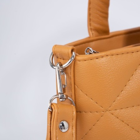 Olivi-tout bag on lightning, mustard color-5