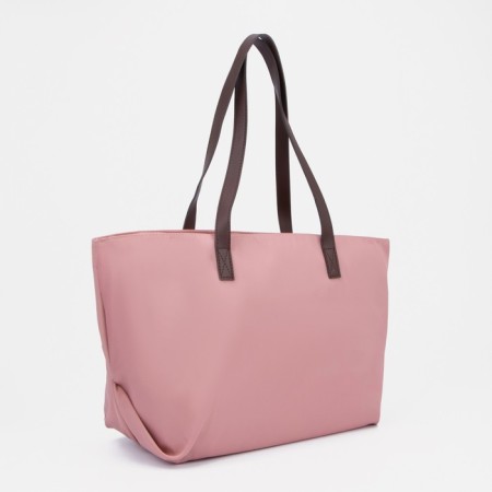 Zipper bag with a zipper, pink color-1