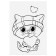 Paper "cats" stickers, with coloring on the back, 11 × 15.5 cm