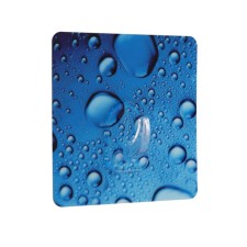 Axentia adhesive square hook self -adhesive of plastic with a drop of water, 8x8 cm