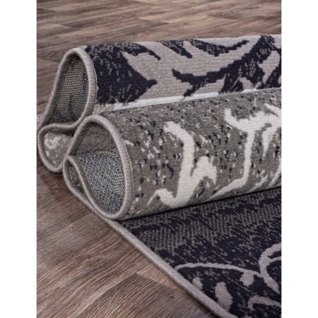 Rectangular carpet Merinos Silver, size 250x500 cm, Gray color-2