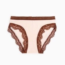 Panties female slips, beige color, rr 44-46
