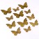 Set for decorating "butterflies" with patterns, set 12 pcs, color gold