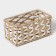 Basket for storage of handmade wicker work “Aika”, 19 × 11 × 10 cm, beige-white color