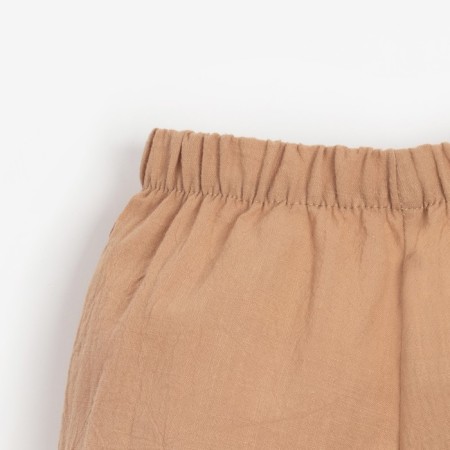 A set for a girl (tunic, shorts) minku beige color, height 68-74 cm-10
