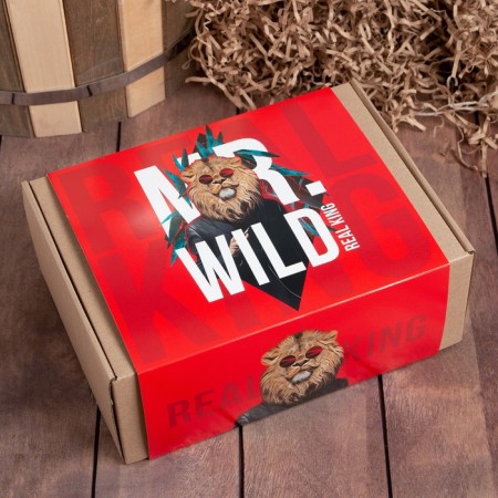 Set of Gift Etel Wild Man, towel 30x60 cm and accessories-4
