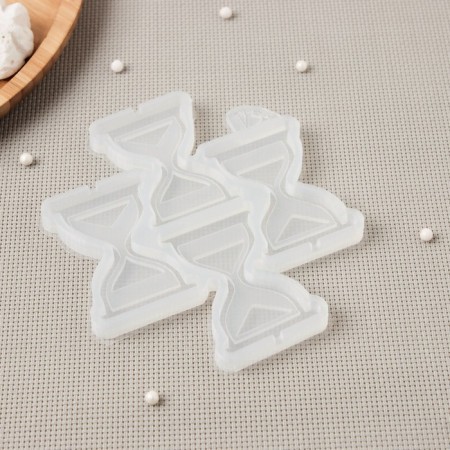 Silicone Mold for candy and chocolate "Sanding Clock", the color is transparent-2