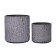 Round pot for flowers, 2l light gray 15.5x14x14cm