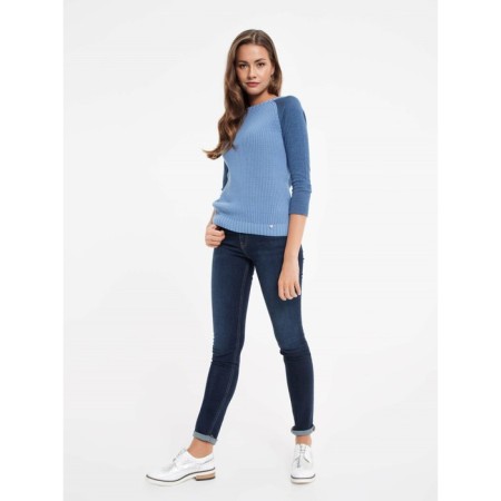 Jumper Female Conte Elegant, Size S, Blue Color-1