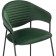 Chair on the metal frame Runso metal/velor, black/green 57x56x82 cm