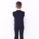 School vest for a boy, blue color, height 128-134 cm