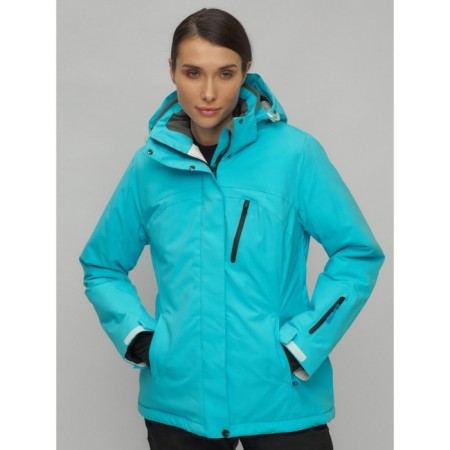 Ski suit female, size 44, blue color-2