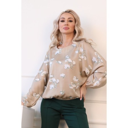 Female jumper, size 46, beige color-6