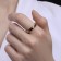 Ring Xuping Glue, the color is white in gold, size 19