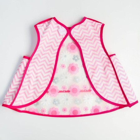 Blozer-fart for feeding "Flowers" waterproof on Velcro, with a pocket-1