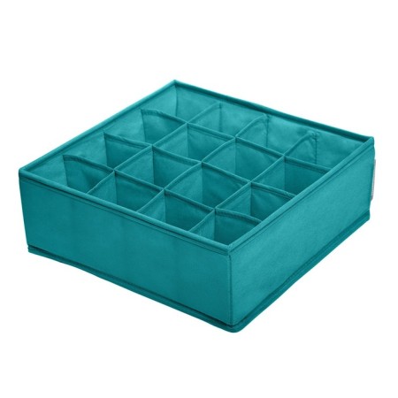 Organizer for linen, 16 cells, turquoise color-1