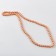 Glass beads, set 78 pcs., Size 1 pc. - 10 mm, orange color