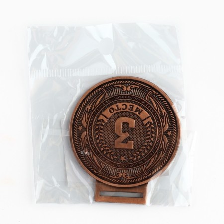 Prize medal 197, 3rd place, d = 5 cm, bronze-4