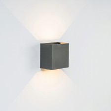 Wall lamp Mantra Davos XL, LED, 1830LM, 4000K, 150x100x150 mm, dark gray color