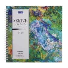 A4 sketchbook, 60 sheets on the crest, 210 x 210 mm, Sketchbook for Art, hard cover, white block 120 g/m2