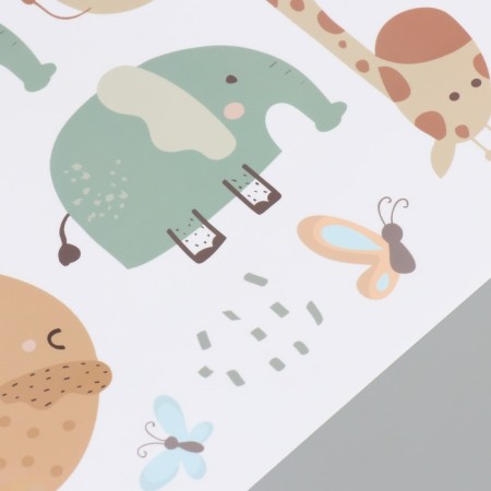 Sticking plastic interior color "Cute animals" 30x60 cm-2