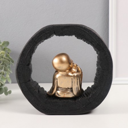 Polystone souvenir "Little Hothee with dimples, in an arch of wood cut" 6x21x19 cm-2