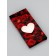 Gift box for chocolate tiles, with a window, "heart", 17.1 x 8 x 1.4 cm
