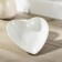 A set of ceramic "hearts", 2 items, 13 × 12.5 cm, white color