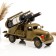 Mini-bar/stand for 2 bottles truck, green