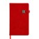 Diary of a low -up A5, 136 Premier sheets, solid cover, artificial leather, lies, magnetic refuge, beige block 70 g/m2, red