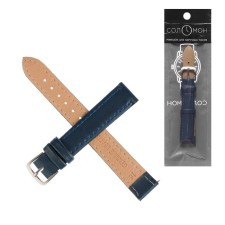 Solomon watch strap, 16 mm, genuine leather, L-20 cm, dark blue