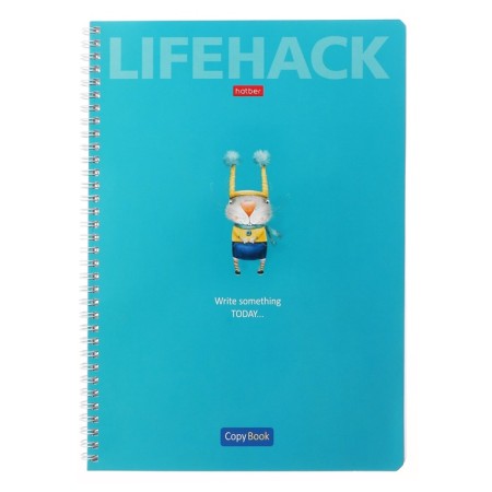 A4 notebook, 96 sheets in a cage on the crest of "Smeal", cover coated cardboard, OFSET block, mix-5