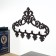 Decorative metal hooks "Medallion with patterns" 23x32x4.5 cm