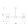 Suspended lamp Freya Fr5203PL-10CH SAVIA, 700x700x510 mm, E27, 10x60W, chromium color