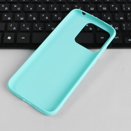 Pero cover, for Xiaomi Redmi 10a, silicone, turquoise-2