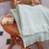 Trick Love Life Fringe, 30x60 cm, olive color, 100% cotton, 380 g/m2